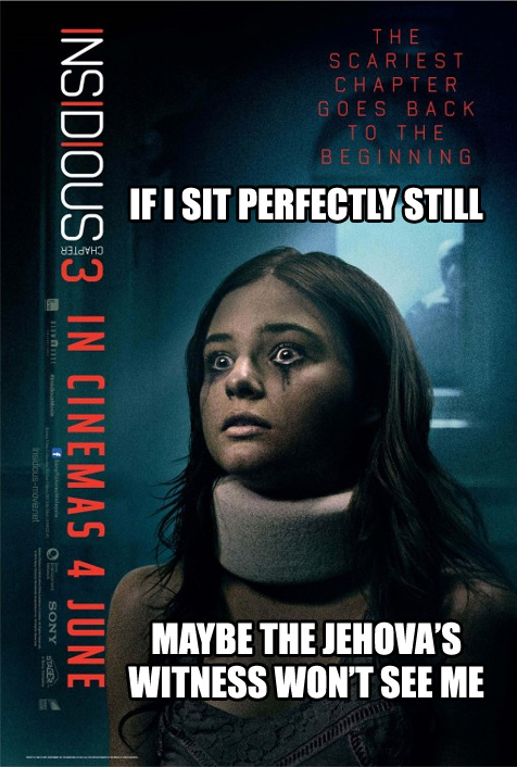 Improving the Insidious 3 posters with childish alternate captions